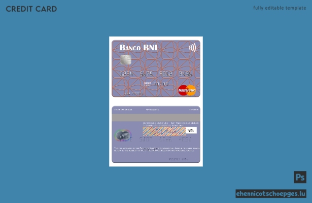 Angola International Business Bank Mastercard – Beispielvorschau